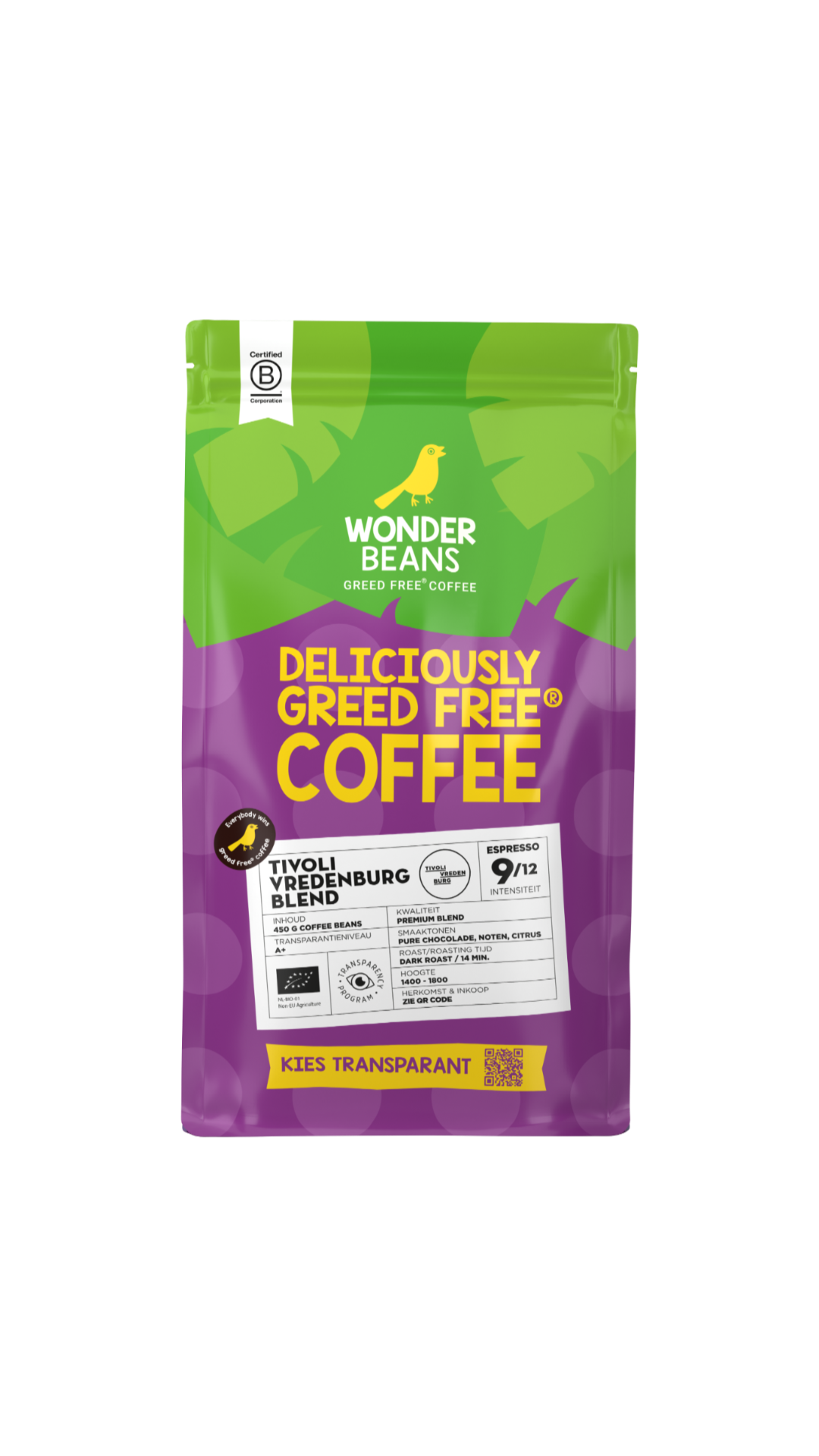 Wonderbeans TivoliVredenburg blend 450 gram